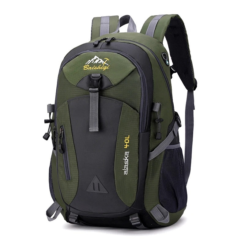 Mochila de Senderismo 40L con USB y Diseño Impermeable