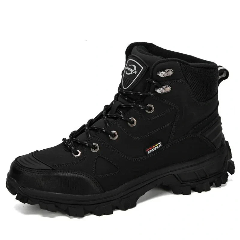Equipaje Montaña - Botas de senderismo altas de cuero para hombres