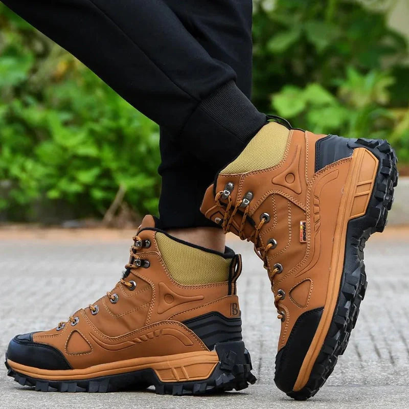 Equipaje Montaña - Botas de senderismo altas de cuero para hombres