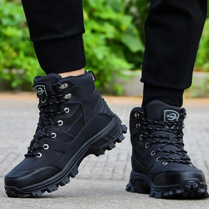 Equipaje Montaña - Botas de senderismo altas de cuero para hombres