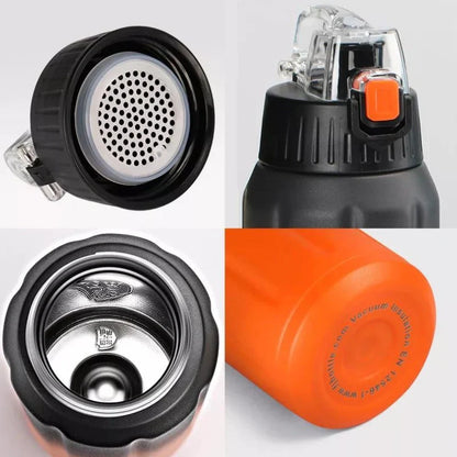 Equipaje Montaña - Botella térmica de acero inoxidable para senderismo