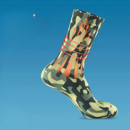 Equipaje Montaña - Calcetines impermeables de camuflaje para senderismo