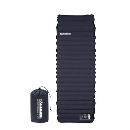 Equipaje Montaña - Colchón de camping inflable bicolor con botones de sujeción
