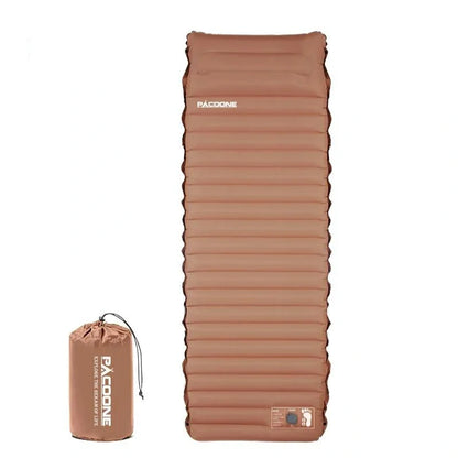 Equipaje Montaña - Colchón de camping inflable bicolor con botones de sujeción