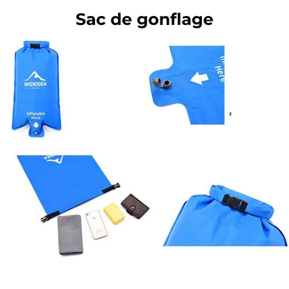 Equipaje Montaña - Colchón de camping ultraligero con bolsa de inflado