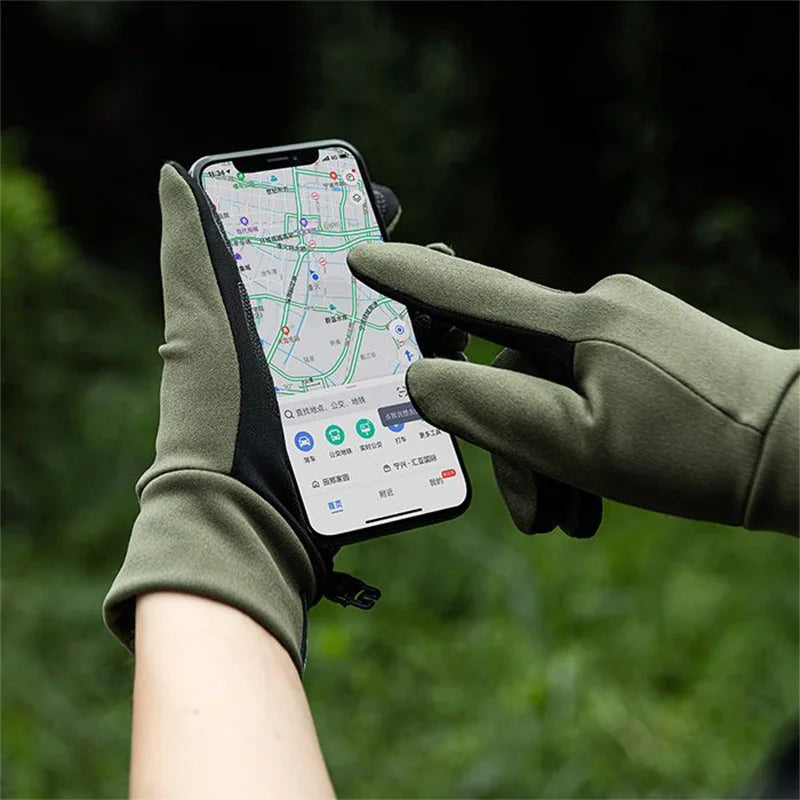 Equipaje Montaña - Guantes de senderismo antideslizantes para pantalla táctil