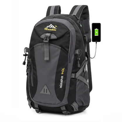 Equipaje Montaña - Mochila de senderismo de 40l con adaptador usb
