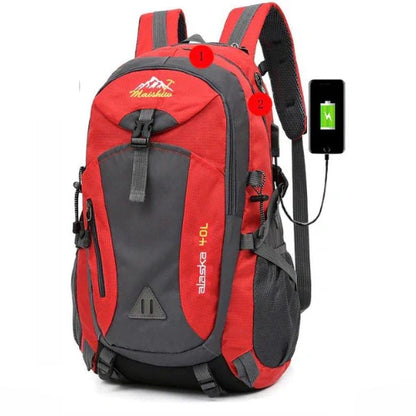 Equipaje Montaña - Mochila de senderismo de 40l con adaptador usb
