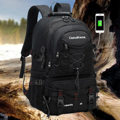 Equipaje Montaña - Mochila de senderismo para hombre con adaptador usb