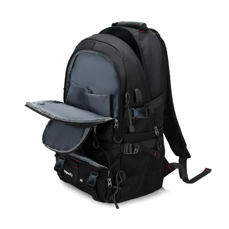Equipaje Montaña - Mochila de senderismo para hombre con adaptador usb
