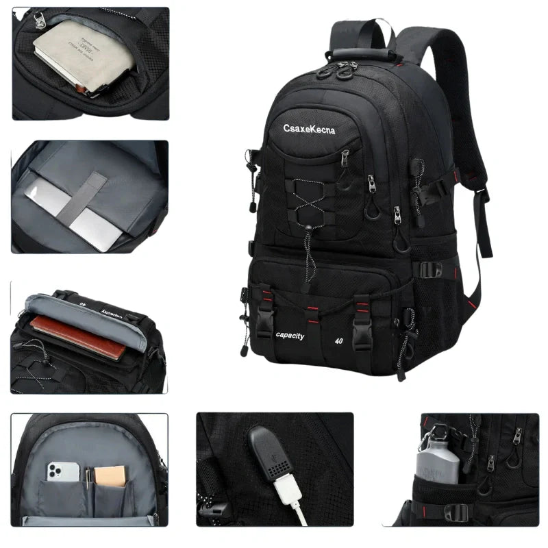 Equipaje Montaña - Mochila de senderismo para hombre con adaptador usb