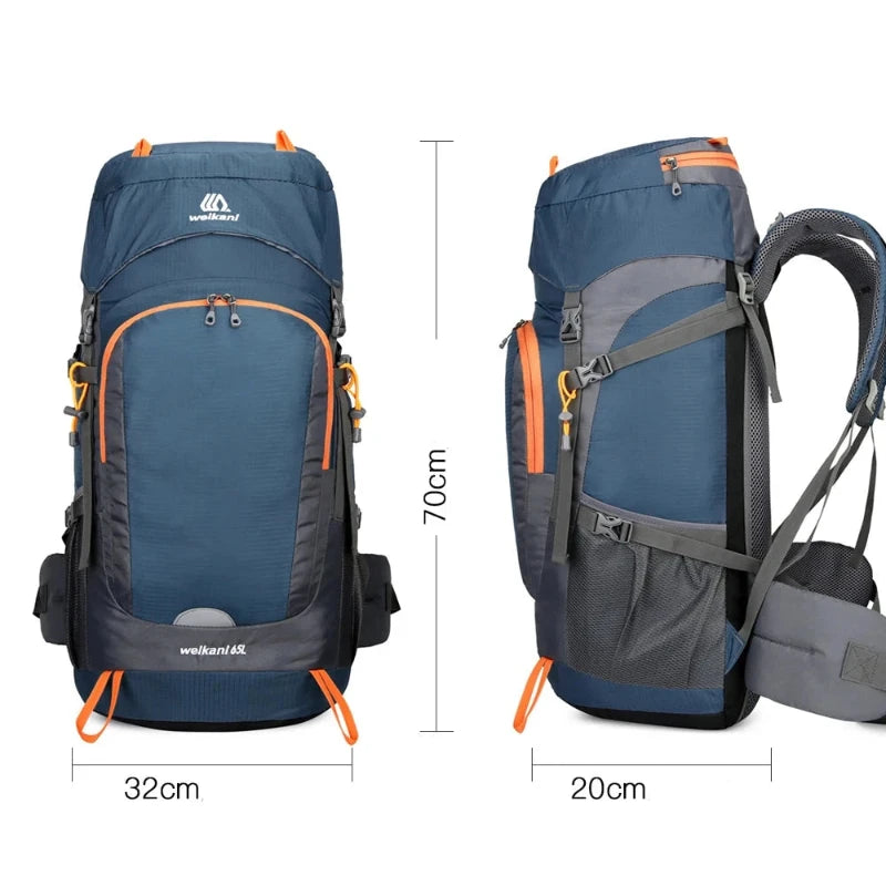 Equipaje Montaña - Mochila de senderismo resistente al agua 65l