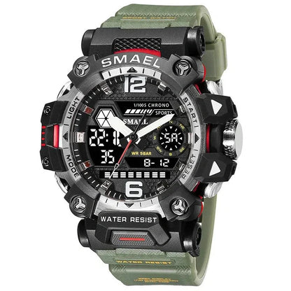 Equipaje Montaña - Reloj de senderismo con doble pantalla digital y reloj