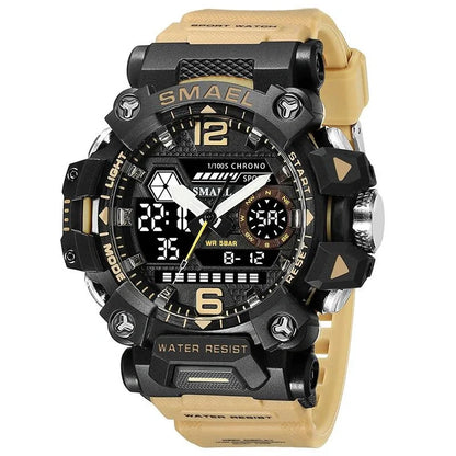 Equipaje Montaña - Reloj de senderismo con doble pantalla digital y reloj