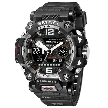 Equipaje Montaña - Reloj de senderismo con doble pantalla digital y reloj