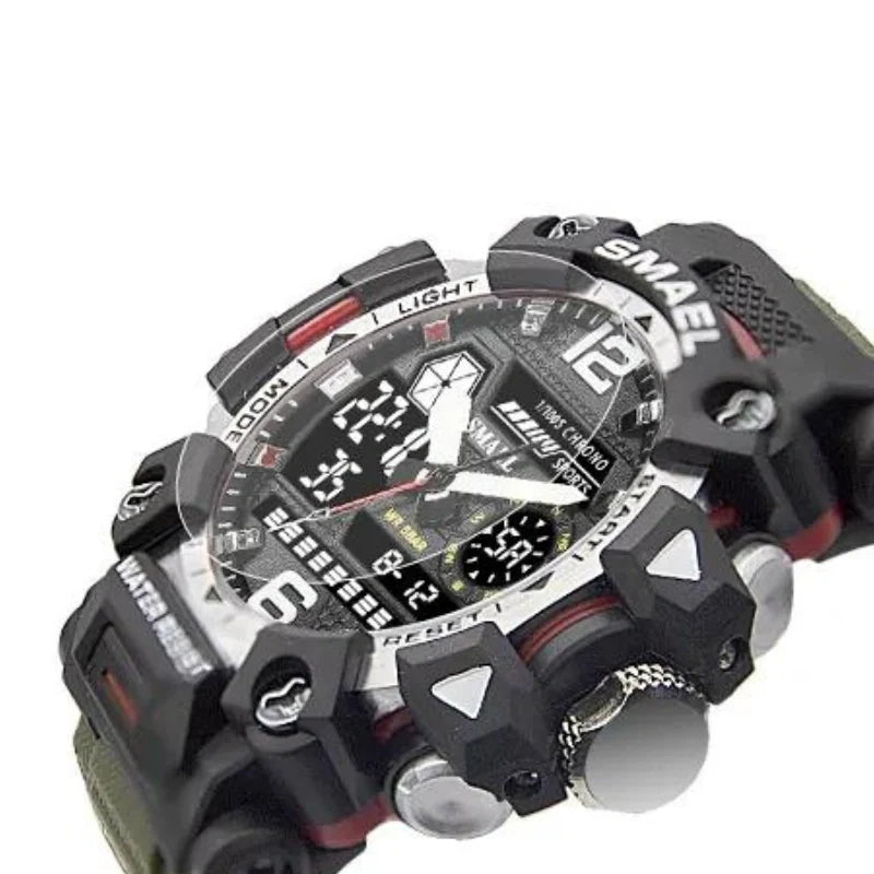 Equipaje Montaña - Reloj de senderismo con doble pantalla digital y reloj