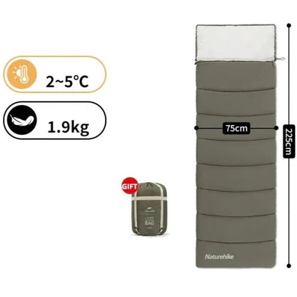 Equipaje Montaña - Saco de dormir con capucha para senderismo 3 estaciones