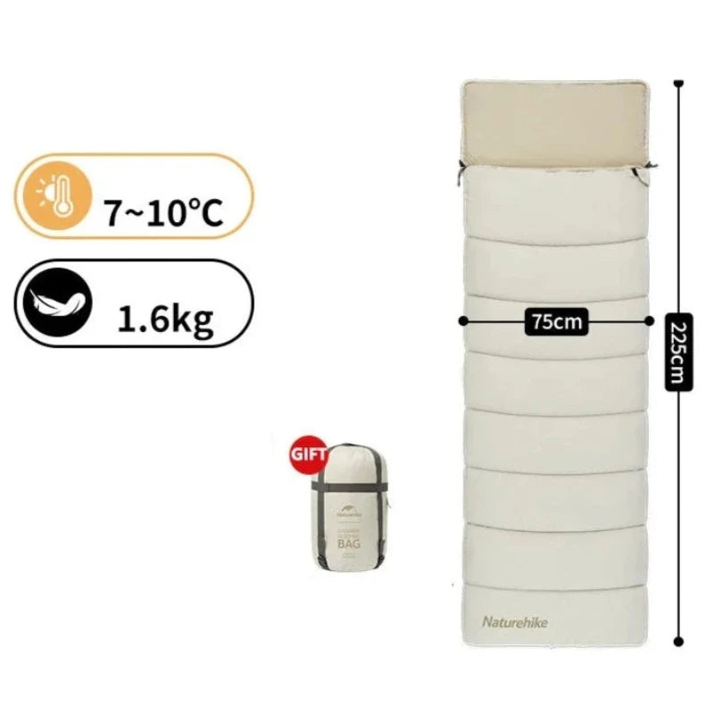 Equipaje Montaña - Saco de dormir con capucha para senderismo 3 estaciones
