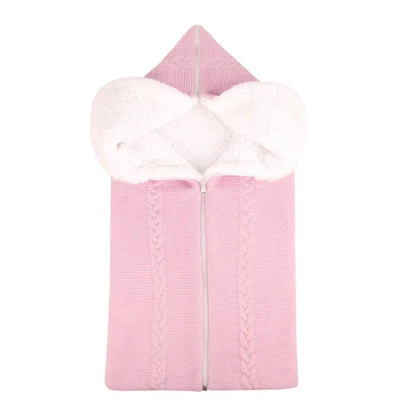 Equipaje Montaña - Saco de dormir de invierno rosa para bebé de poliéster