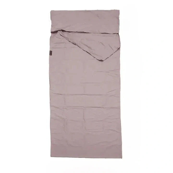 Equipaje Montaña - Saco de dormir gris ultra ligero de algodón