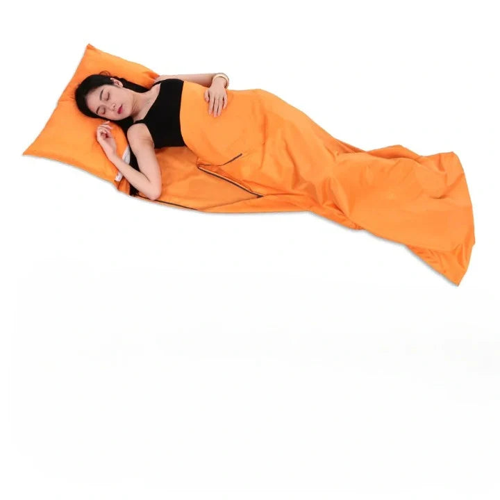 Equipaje Montaña - Saco de dormir largo y naranja