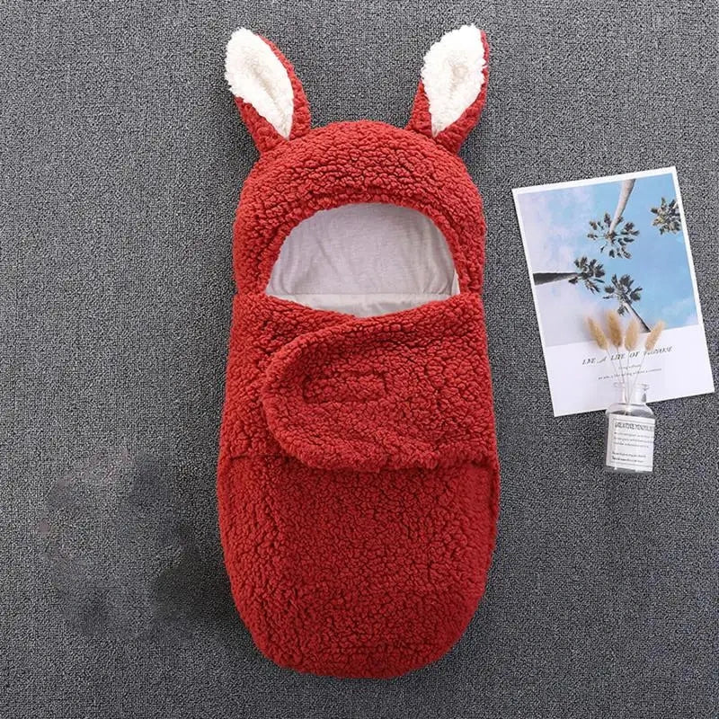 Equipaje Montaña - Saco de dormir para bebé de algodón con orejas de conejo