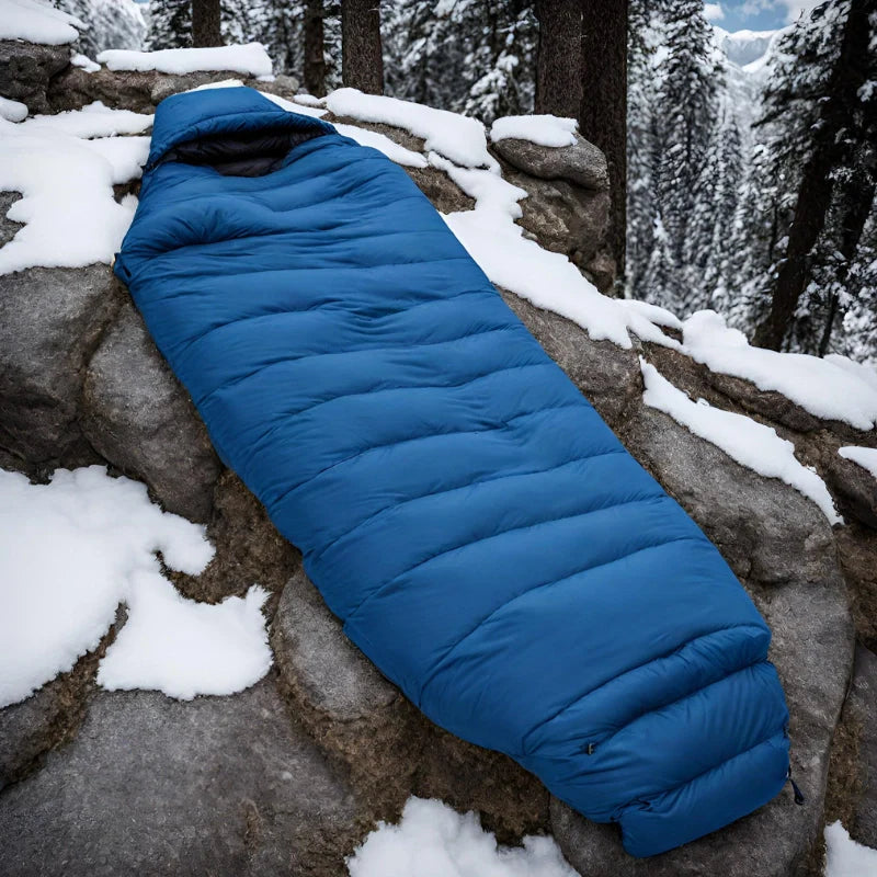 Equipaje Montaña - Saco de dormir para clima frío extremo, aislante tipo momia de nylon