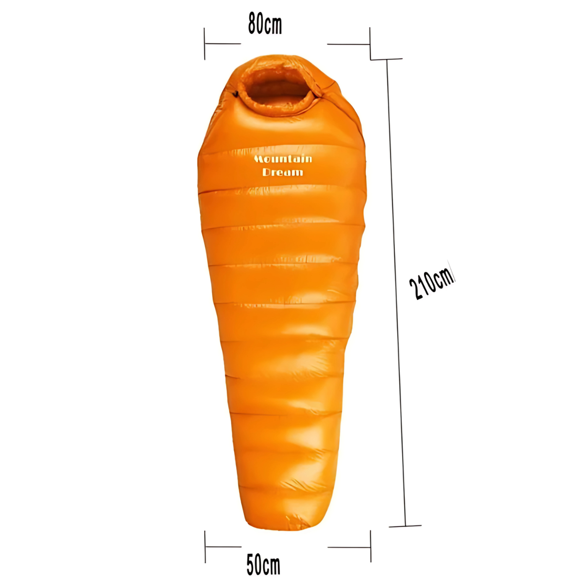 Equipaje Montaña - Saco de dormir para climas fríos extremos de plumas de ganso blanco y nailon