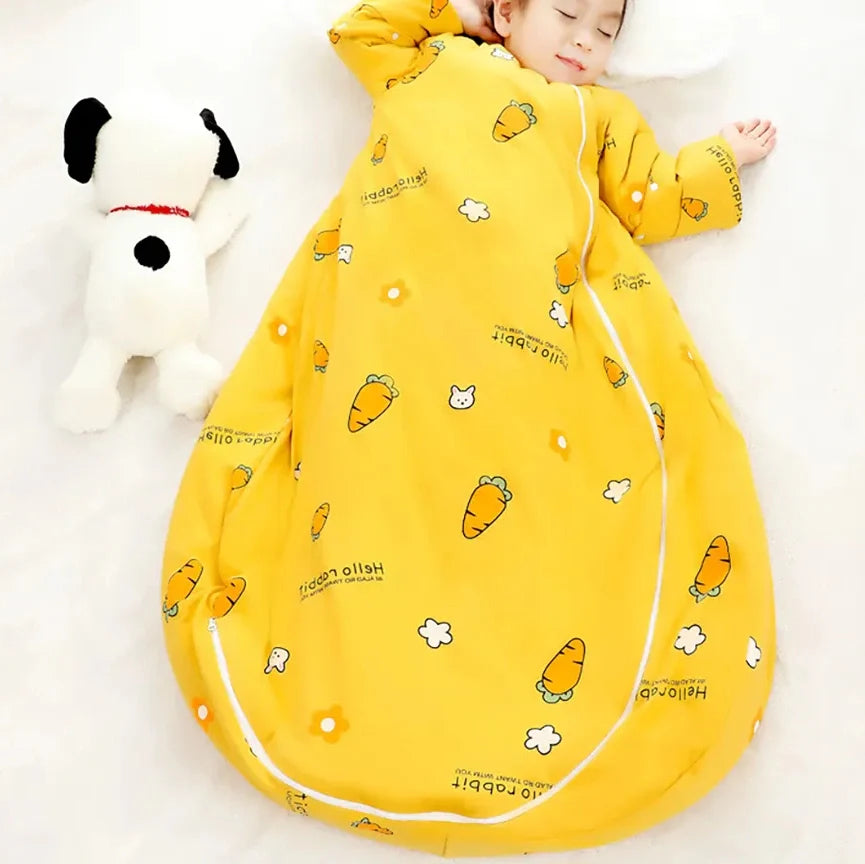Equipaje Montaña - Saco de dormir para niños con estampado de zanahorias