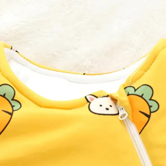 Equipaje Montaña - Saco de dormir para niños con estampado de zanahorias