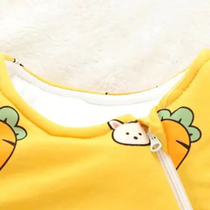 Equipaje Montaña - Saco de dormir para niños con estampado de zanahorias