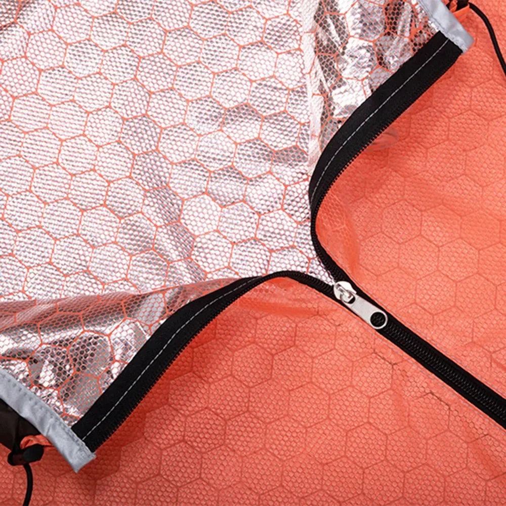 Equipaje Montaña - Saco de dormir ultra ligero naranja térmico e impermeable
