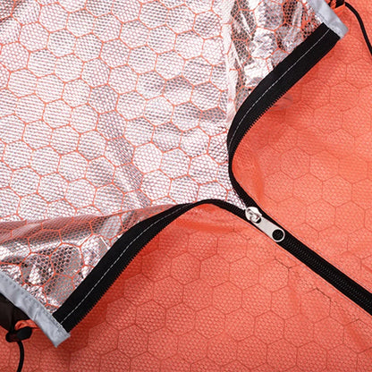 Equipaje Montaña - Saco de dormir ultra ligero naranja térmico e impermeable