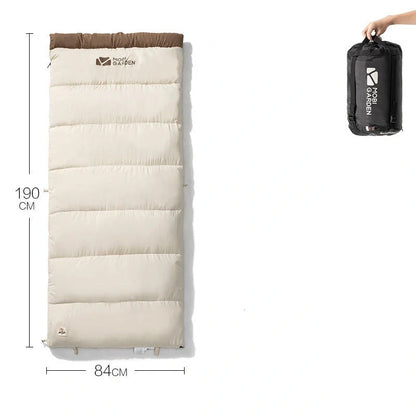 Equipaje Montaña - Saco de dormir ultraligero marrón e impermeable