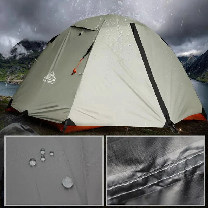 Equipaje Montaña - Tienda de campaña doble capa para invierno