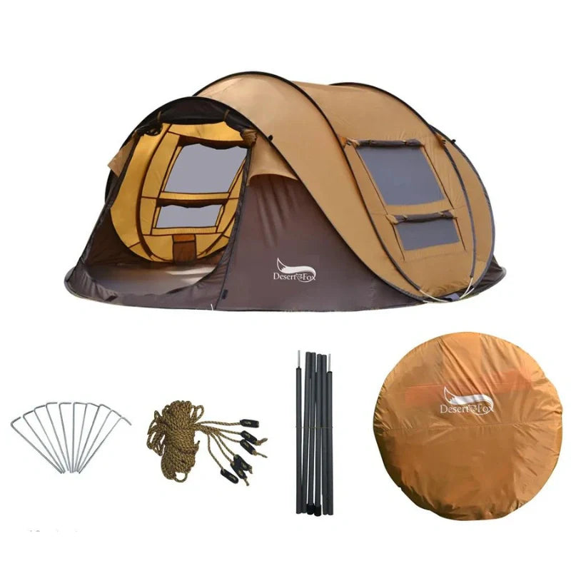 Equipaje Montaña - Tienda de campaña para 3/4 personas con apertura automática