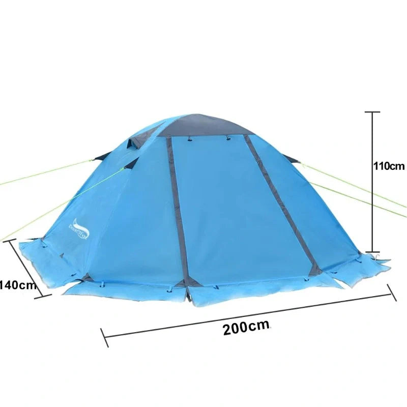 Equipaje Montaña - Tienda de campaña para excursiones de invierno para 2 personas
