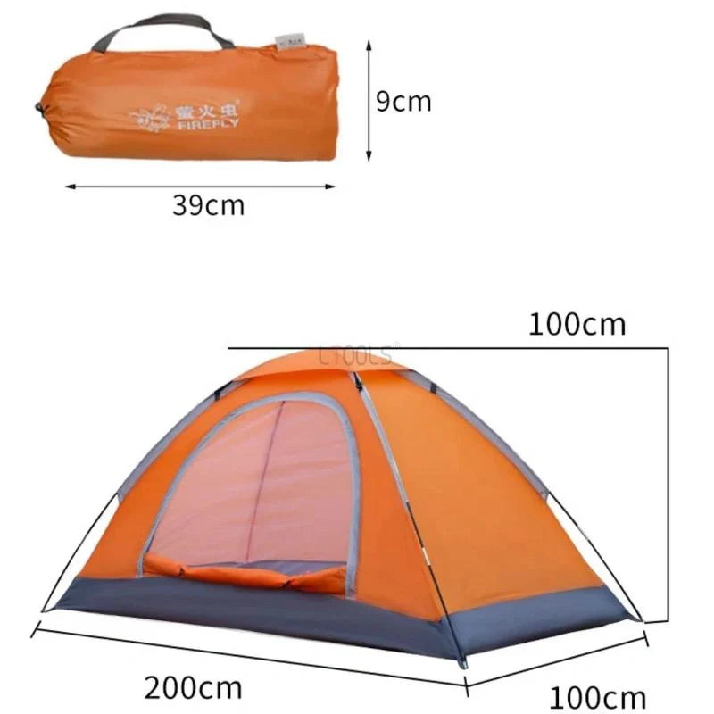Equipaje Montaña - Tienda de campaña para senderismo de 1 plaza con ventana lateral