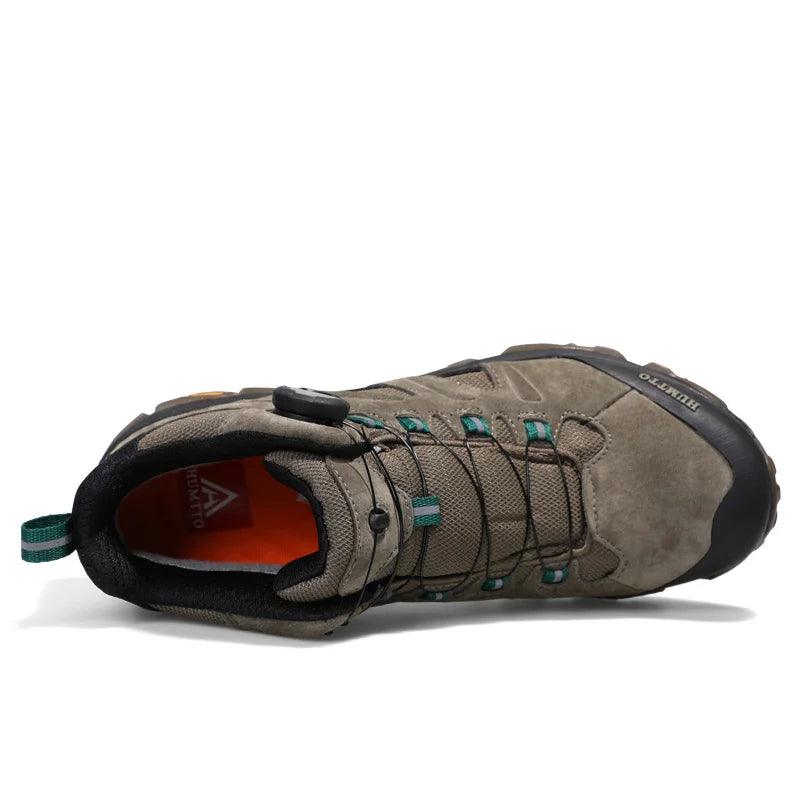 Equipaje Montaña - Zapatillas de senderismo altas con cordones elásticos e impermeables