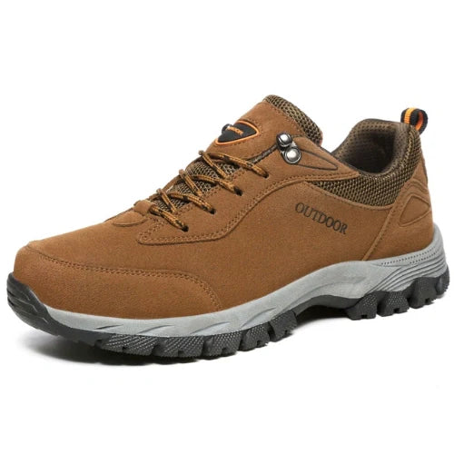 Equipaje Montaña - Zapatillas de senderismo de cuero gamuzado para hombre