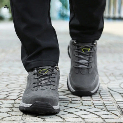 Equipaje Montaña - Zapatillas de senderismo de cuero gamuzado para hombre