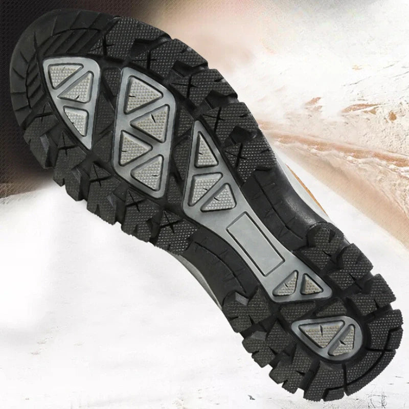 Equipaje Montaña - Zapatillas de senderismo de cuero gamuzado para hombre